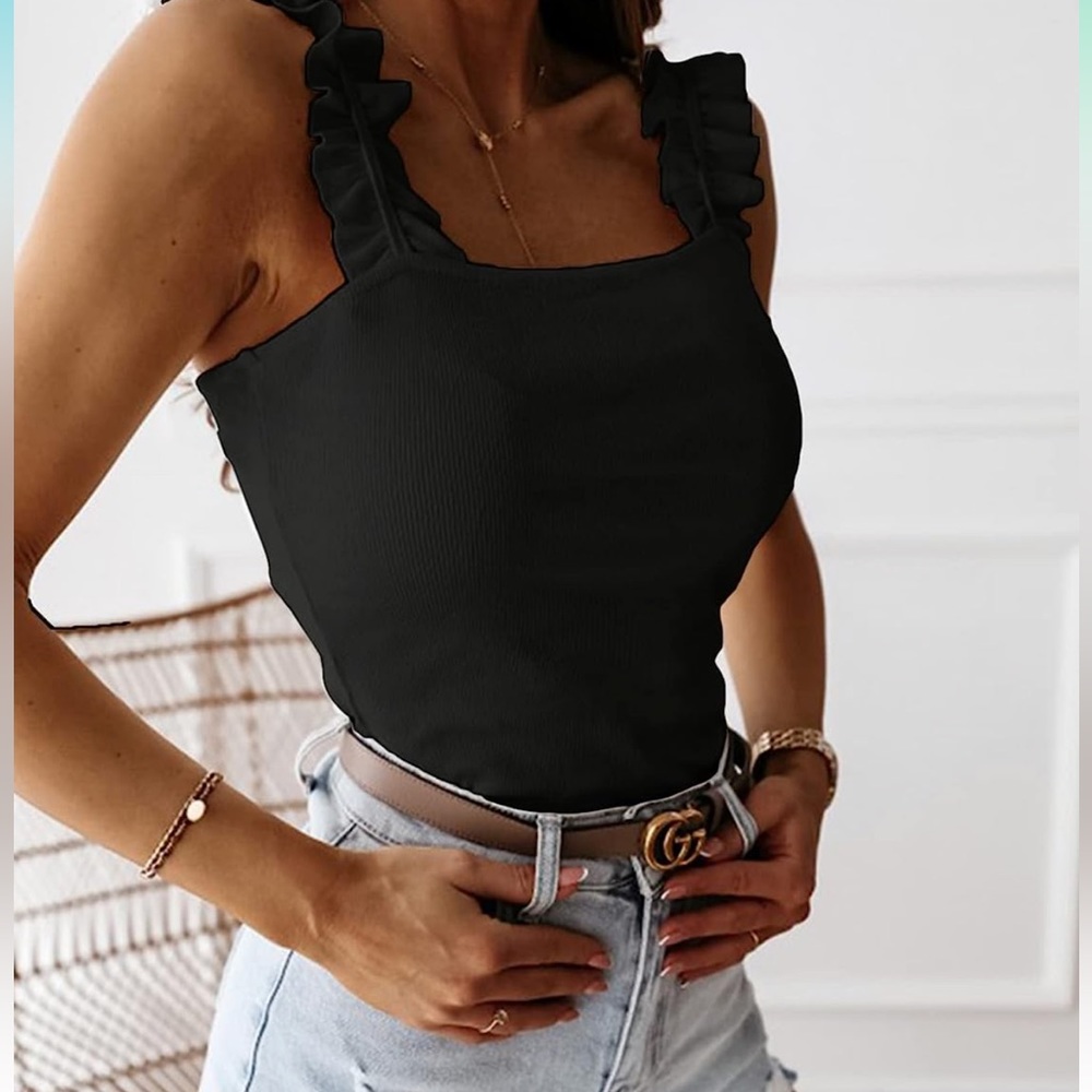 Black fitting tank top